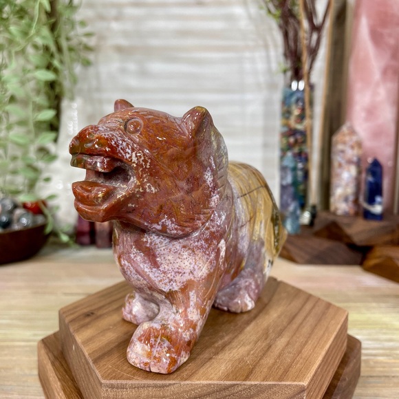 0971 Ocean Jasper Tiger Crystal Carving - Picture 6 of 13